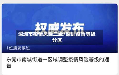 深圳市疫情风险二级/深圳疫情等级分区