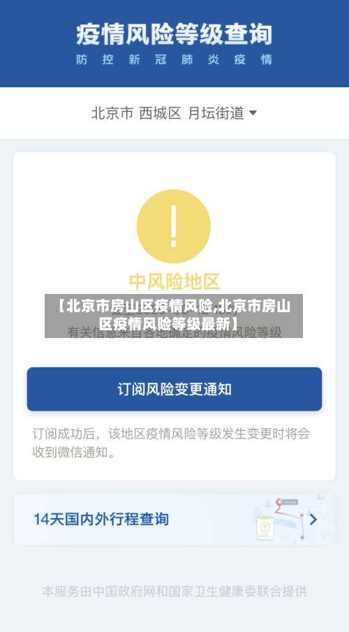 【北京市房山区疫情风险,北京市房山区疫情风险等级最新】