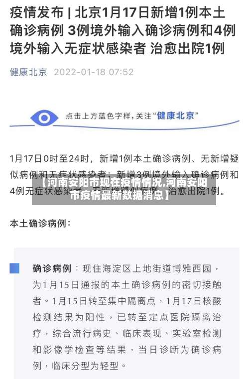 【河南安阳市现在疫情情况,河南安阳市疫情最新数据消息】