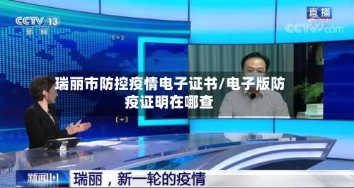 瑞丽市防控疫情电子证书/电子版防疫证明在哪查