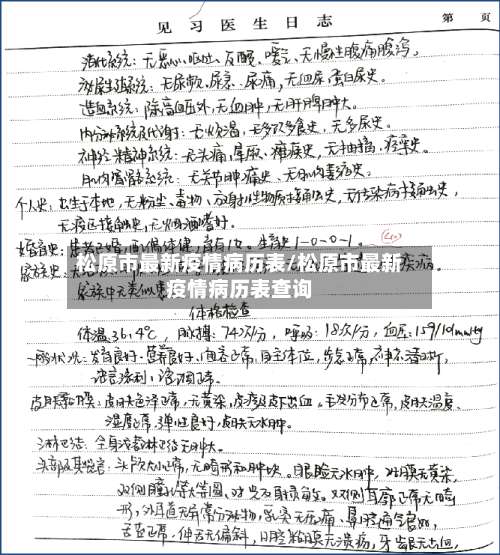 松原市最新疫情病历表/松原市最新疫情病历表查询-第2张图片