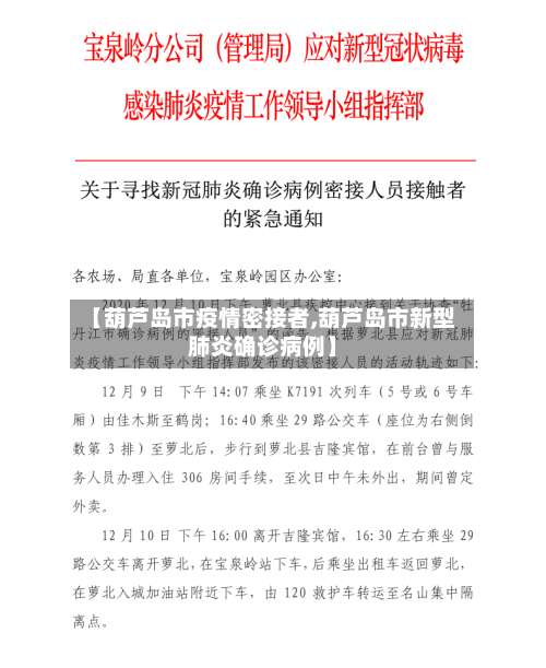 【葫芦岛市疫情密接者,葫芦岛市新型肺炎确诊病例】