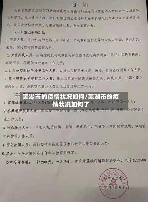 芜湖市的疫情状况如何/芜湖市的疫情状况如何了