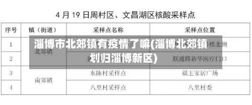 淄博市北郊镇有疫情了嘛(淄博北郊镇划归淄博新区)-第2张图片