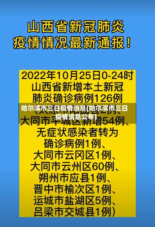 哈尔滨市三日疫情消息(哈尔滨市三日疫情消息公布)