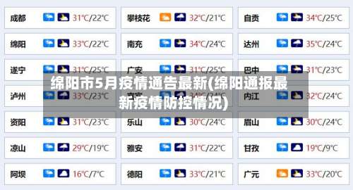 绵阳市5月疫情通告最新(绵阳通报最新疫情防控情况)