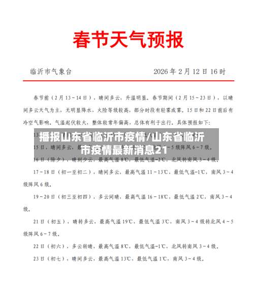 播报山东省临沂市疫情/山东省临沂市疫情最新消息21