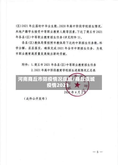 河南商丘市防疫情况虞城/商丘虞城疫情2021