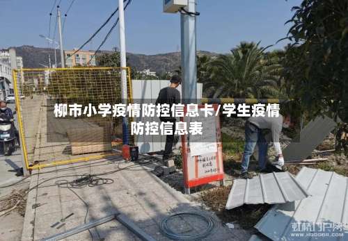 柳市小学疫情防控信息卡/学生疫情防控信息表
