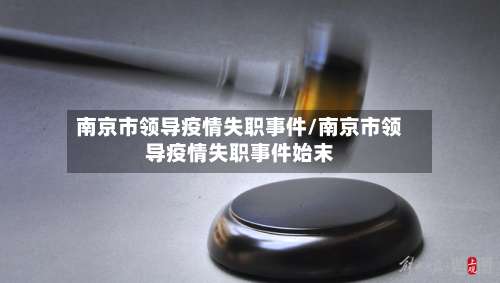 南京市领导疫情失职事件/南京市领导疫情失职事件始末
