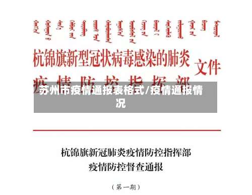 苏州市疫情通报表格式/疫情通报情况