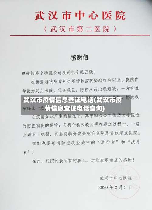 武汉市疫情信息查证电话(武汉市疫情信息查证电话查询)
