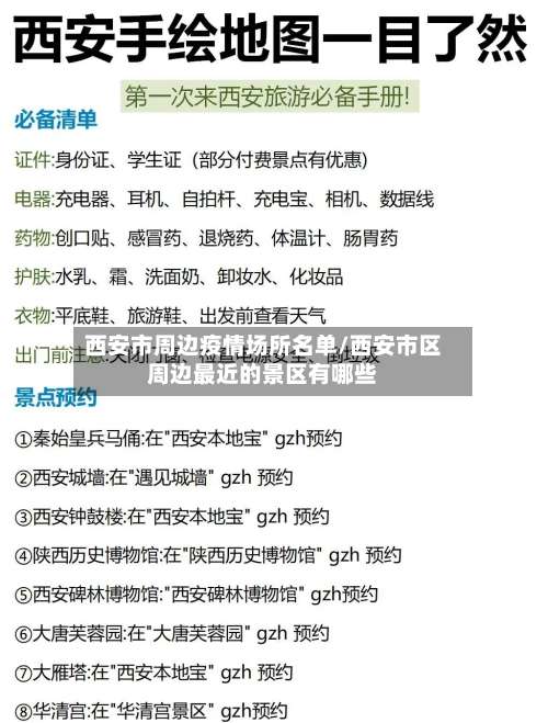 西安市周边疫情场所名单/西安市区周边最近的景区有哪些