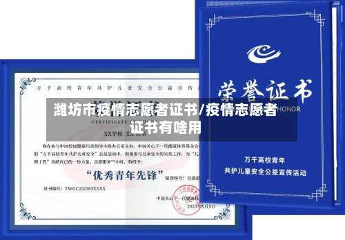 潍坊市疫情志愿者证书/疫情志愿者证书有啥用