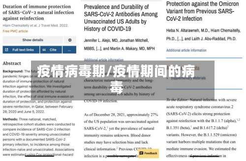 疫情病毒期/疫情期间的病毒-第2张图片