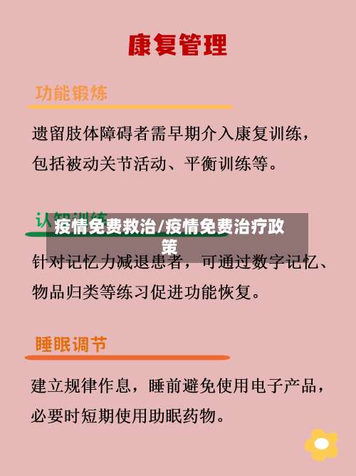 疫情免费救治/疫情免费治疗政策
