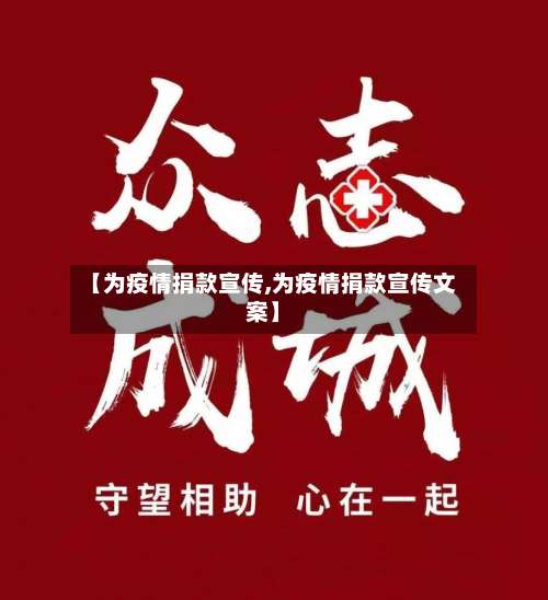 【为疫情捐款宣传,为疫情捐款宣传文案】