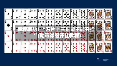 教程辅助！“方片十三张能不能开挂”(助赢详细开挂教程)-第2张图片