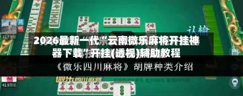 2026最新一代“云南微乐麻将开挂神器下载”开挂(透视)辅助教程-第2张图片
