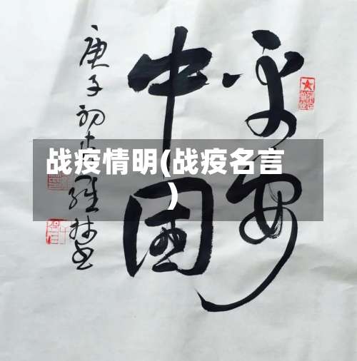战疫情明(战疫名言)