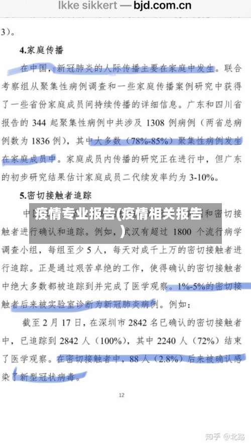 疫情专业报告(疫情相关报告)