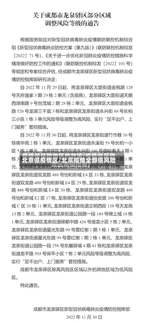 北京低疫情区/北京疫情全部低风险-第3张图片
