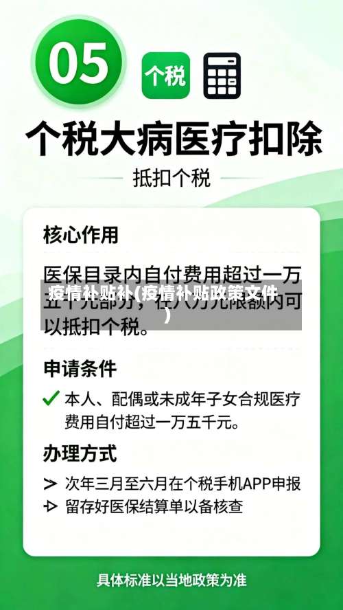 疫情补贴补(疫情补贴政策文件)