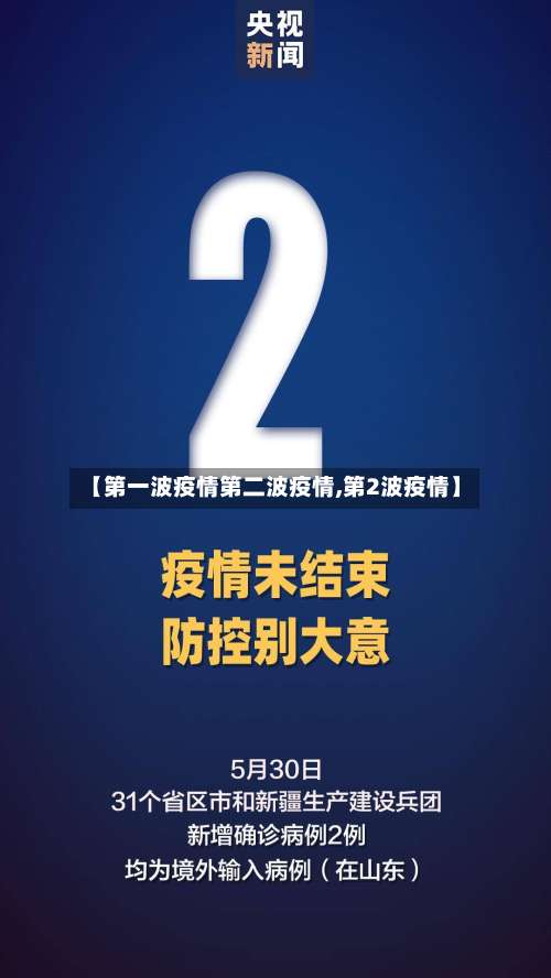 【第一波疫情第二波疫情,第2波疫情】
