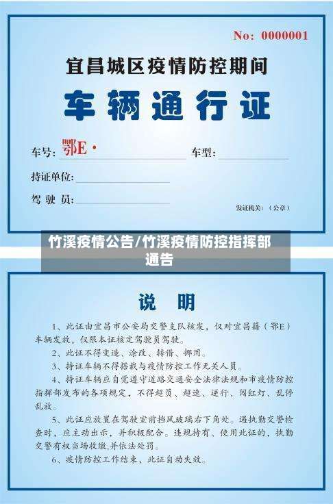 竹溪疫情公告/竹溪疫情防控指挥部通告