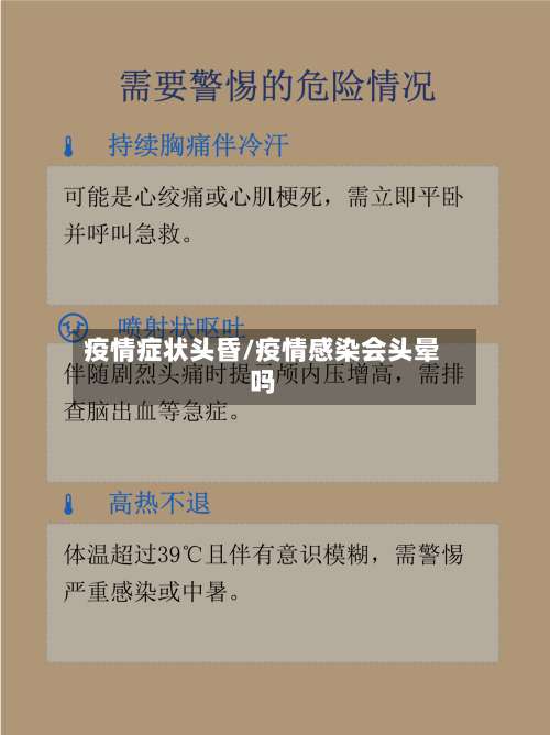 疫情症状头昏/疫情感染会头晕吗