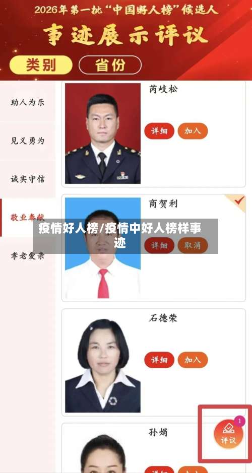 疫情好人榜/疫情中好人榜样事迹-第2张图片