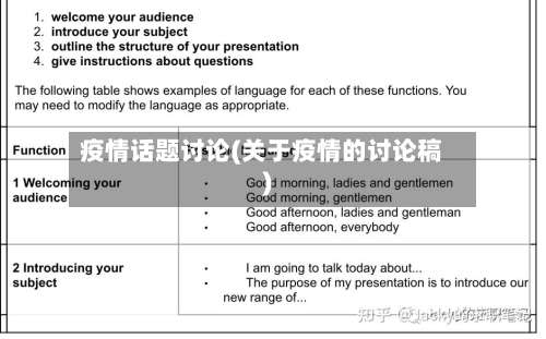 疫情话题讨论(关于疫情的讨论稿)-第2张图片