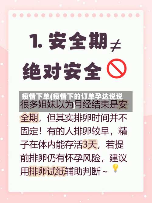 疫情下单(疫情下的订单孕达说说)