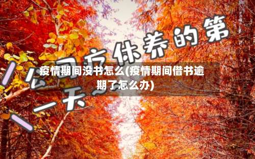 疫情期间没书怎么(疫情期间借书逾期了怎么办)-第3张图片