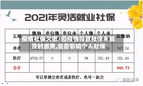 疫情社保欠缴/因疫情导致社保未能及时缴费,是否影响个人社保