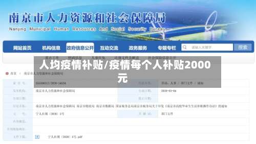 人均疫情补贴/疫情每个人补贴2000元-第3张图片