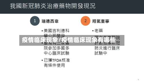 疫情临床现象/疫情临床现象有哪些