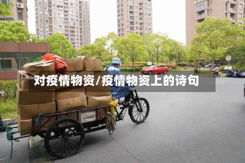 对疫情物资/疫情物资上的诗句