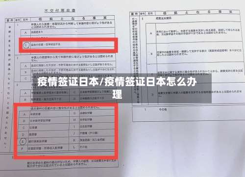 疫情签证日本/疫情签证日本怎么办理-第2张图片