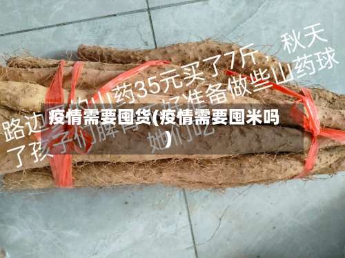 疫情需要囤货(疫情需要囤米吗)