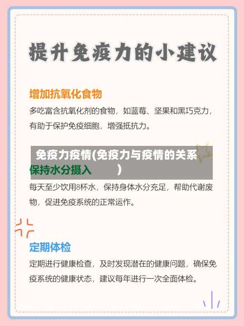 免疫力疫情(免疫力与疫情的关系)