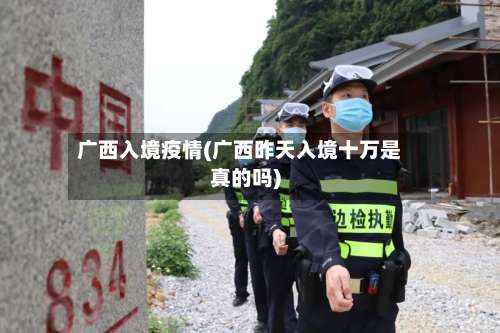 广西入境疫情(广西昨天入境十万是真的吗)